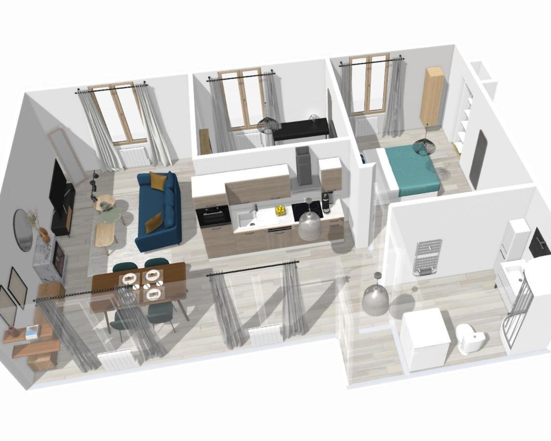 Artsmalt *Ideal Pro * Proche Commerces * 2 Chambres * Tout Confort Montlucon Luaran gambar
